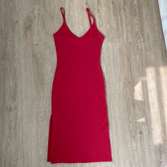 Forever 21 Dresses & Skirts - Forever 21 Red Midi Slip Dress